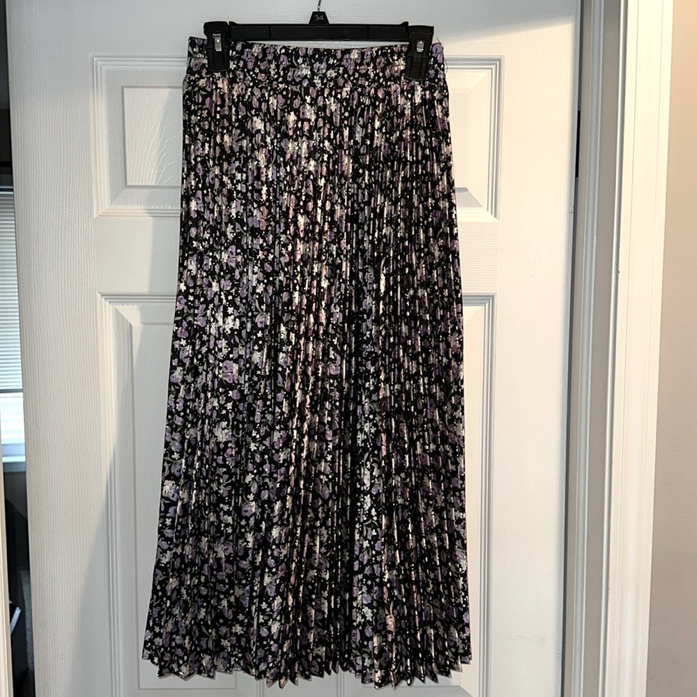 Nordstrom Pleated Skirt Satin Nordstrom Endless Rose NWOT